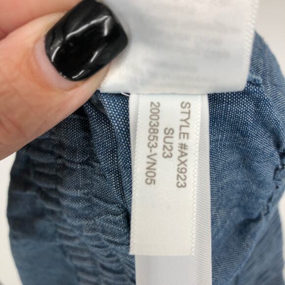 J.CREW Womens Chambray Shorts XXS Blue Wash Pull-On Drawstring AX923 NWT - Picture 11 of 11